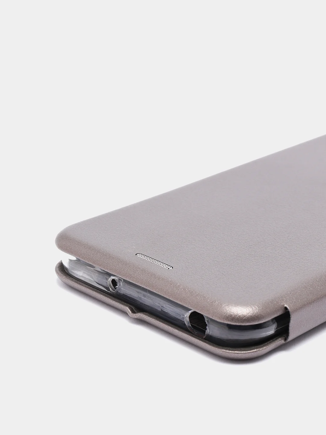 Серебряный чехол-книжка Xiaomi Redmi 9A (Сяоми Редми 9А)