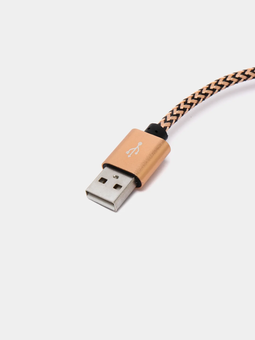 Золотой кабель USB - microUsb для Зарядки и Передачи данных