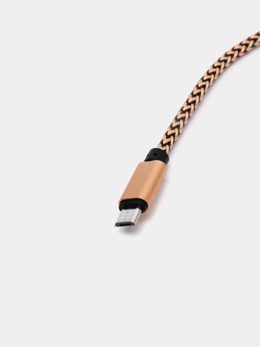 Золотой кабель USB - microUsb для Зарядки и Передачи данных