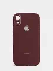 Шоколадный чехол для iPhone XR, силиконовый, со стеклянной панелью