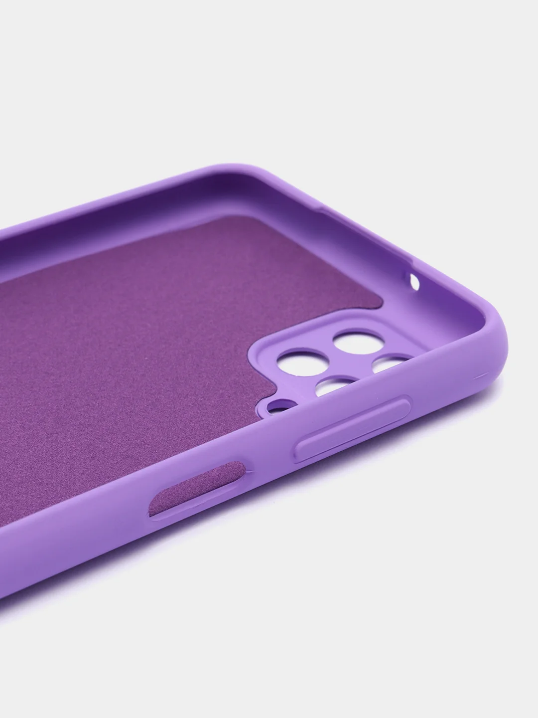 Пурпурный чехол Silicone Cover для Samsung Galaxy A12 / M12 силиконовый