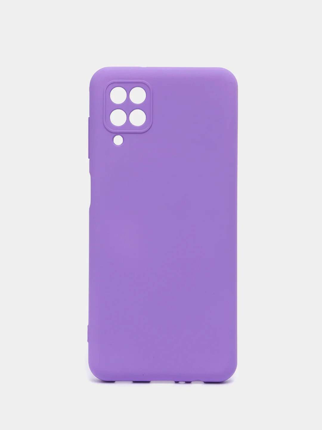 Пурпурный чехол Silicone Cover для Samsung Galaxy A12 / M12 силиконовый
