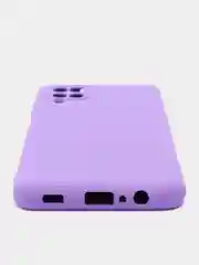 Пурпурный чехол Silicone Cover для Samsung Galaxy A12 / M12 силиконовый