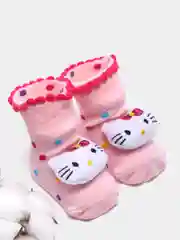 Коралловый носки пинетки для новорожденных детские противоскользящие 0-12 месяцев