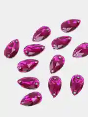 Вишнёвый стразы пришивные, капля Fuchsia (PЗ0)
