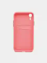 Розовый чехол для iPhone XR, 12, 13, Pro, Max, ХР с карманом для карт защита камеры динамика айфон