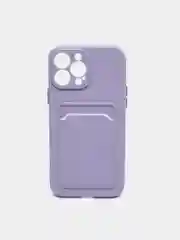 Лавандовый чехол для iPhone XR, 12, 13, Pro, Max, ХР с карманом для карт защита камеры динамика айфон