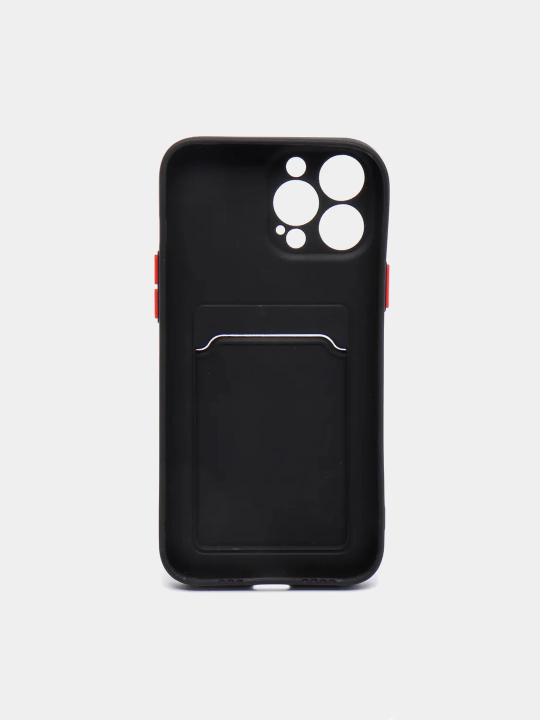 Черный чехол для iPhone XR, 12, 13, Pro, Max, ХР с карманом для карт защита камеры динамика айфон