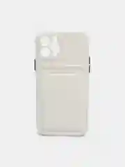 Молочный чехол для iPhone XR, 12, 13, Pro, Max, ХР с карманом для карт защита камеры динамика айфон