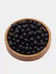 Бусины пластиковые, чёрные, 6 мм, 100 штук