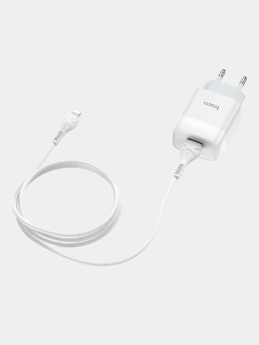 Cетевое зарядное устройство Hoco C72A, Micro-USB, Type-C, iPhone, 1 USB