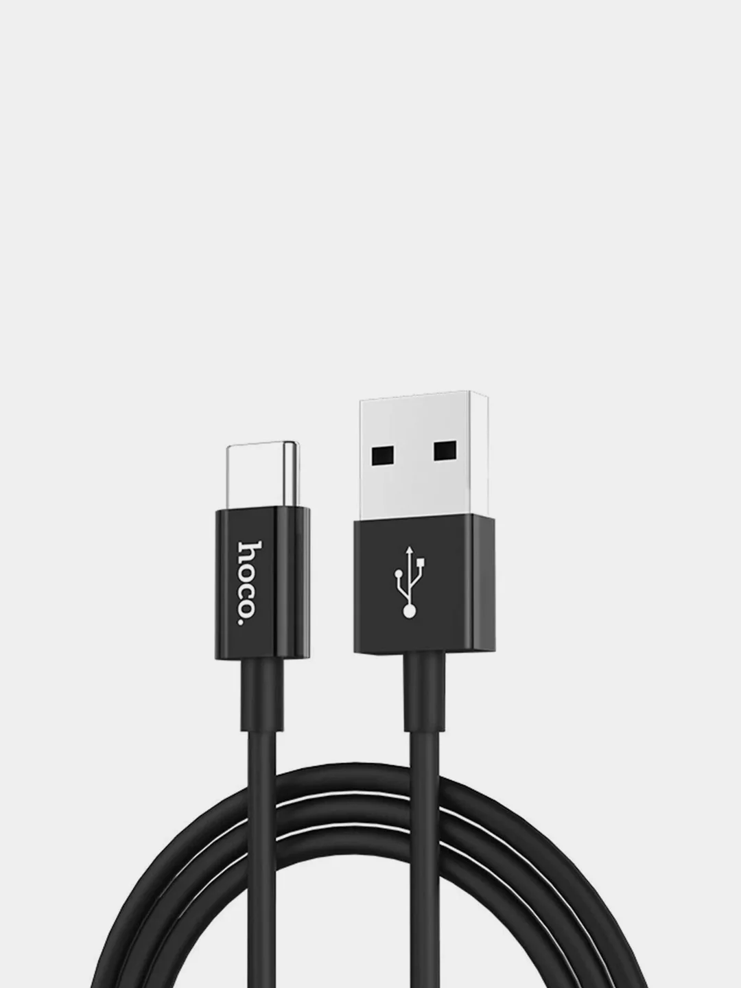 Черный usb-кабель HOCO X23 для зарядки и передачи данных Micro USB/Type-C, 1 м