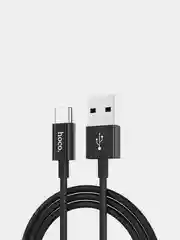 Черный usb-кабель HOCO X23 для зарядки и передачи данных Micro USB/Type-C, 1 м