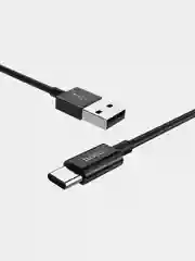 Черный usb-кабель HOCO X23 для зарядки и передачи данных Micro USB/Type-C, 1 м