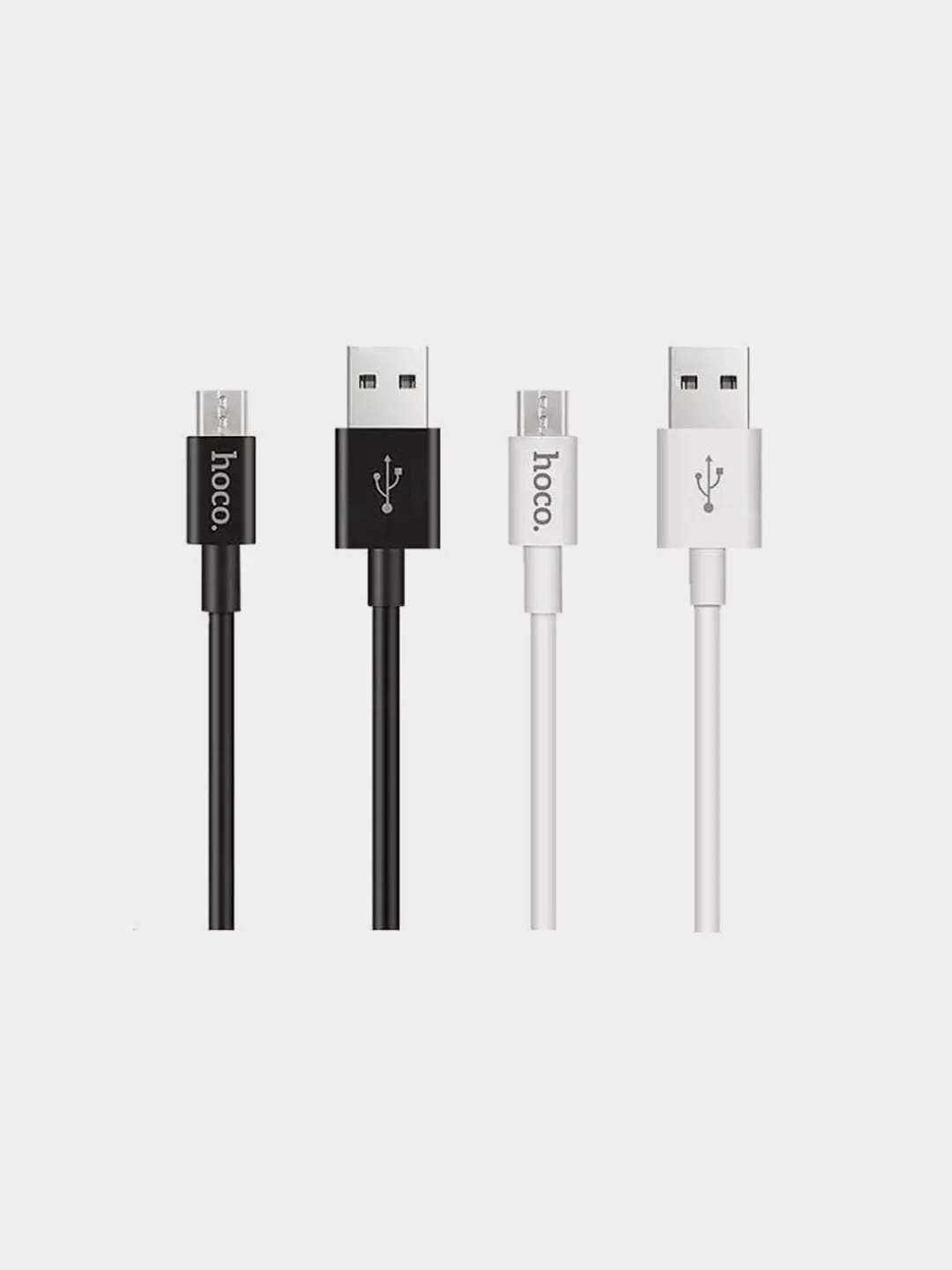 Черный usb-кабель HOCO X23 для зарядки и передачи данных Micro USB/Type-C, 1 м