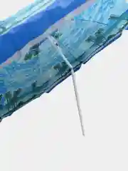 Лазурный зонт от солнца, зонт пляжный с наклоном и чехлом