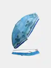 Лазурный зонт от солнца, зонт пляжный с наклоном и чехлом
