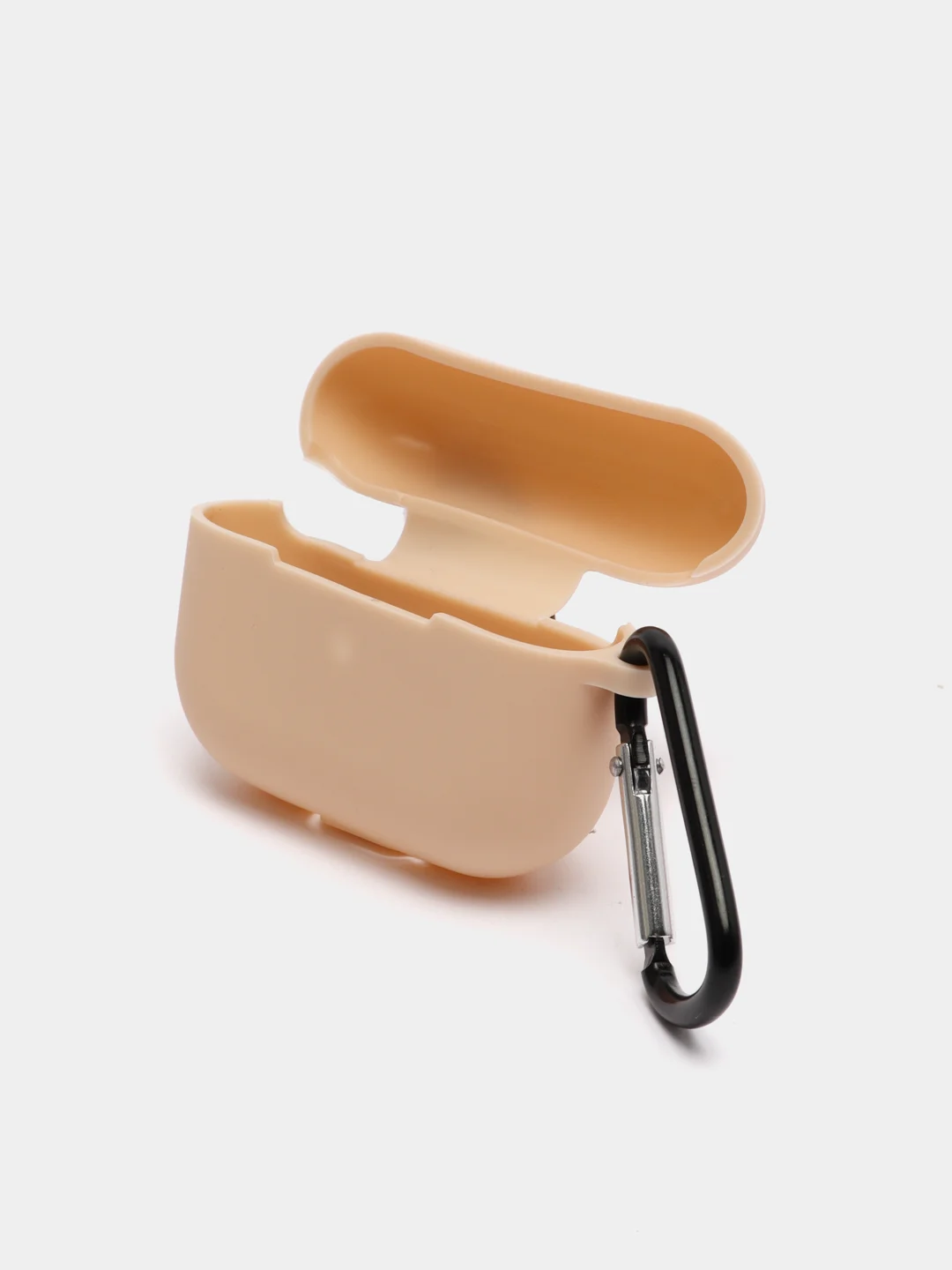Бежевый силиконовый чехол для наушников Apple Airpods Pro, Airpods