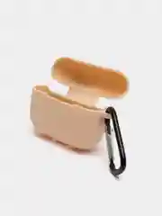 Бежевый силиконовый чехол для наушников Apple Airpods Pro, Airpods