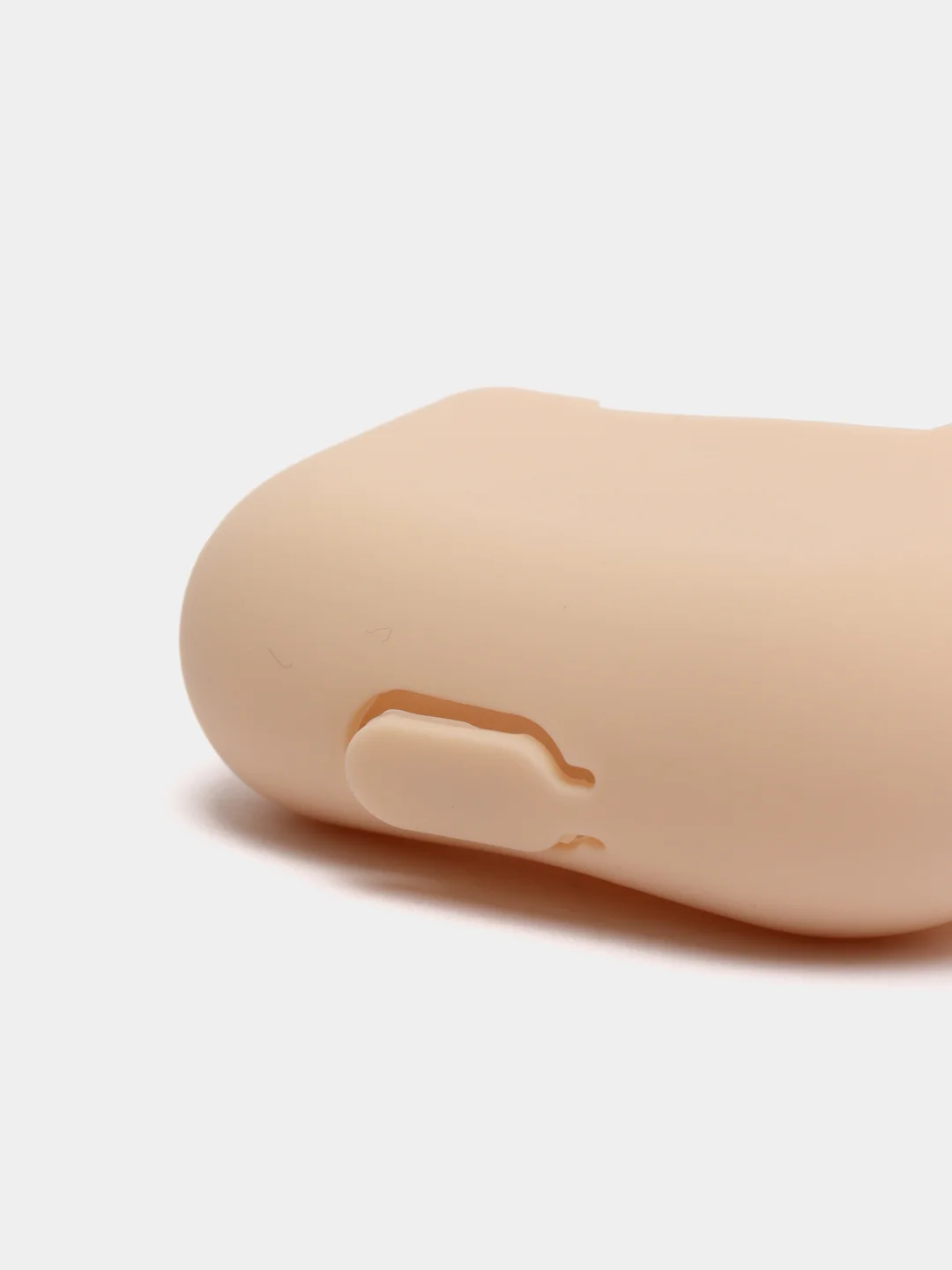 Бежевый силиконовый чехол для наушников Apple Airpods Pro, Airpods