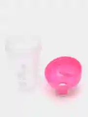 Розовый спортивный шейкер с пружинкой