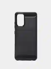 Черный чехол Samsung A32 4G имитация вставок под карбон