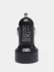 Черный автомобильное зарядное устройство в прикуриватель, QC3.0 быстрая зарядка, USB, Type-C