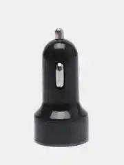 Черный автомобильное зарядное устройство в прикуриватель, QC3.0 быстрая зарядка, USB, Type-C