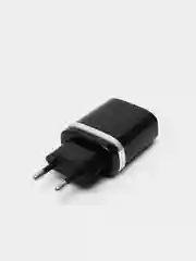 Черный сетевое зарядное устройство 18 W, Блок питания QC 3.0, Быстрая зарядка USB, Hoco C12Q