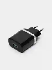 Черный сетевое зарядное устройство 18 W, Блок питания QC 3.0, Быстрая зарядка USB, Hoco C12Q