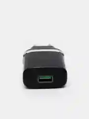 Черный сетевое зарядное устройство 18 W, Блок питания QC 3.0, Быстрая зарядка USB, Hoco C12Q