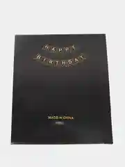Черный гирлянда Флажки на день рождения Happy Birthday