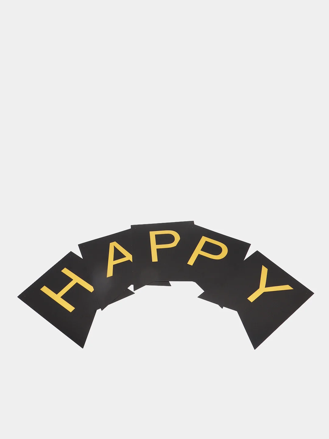 Черный гирлянда Флажки на день рождения Happy Birthday