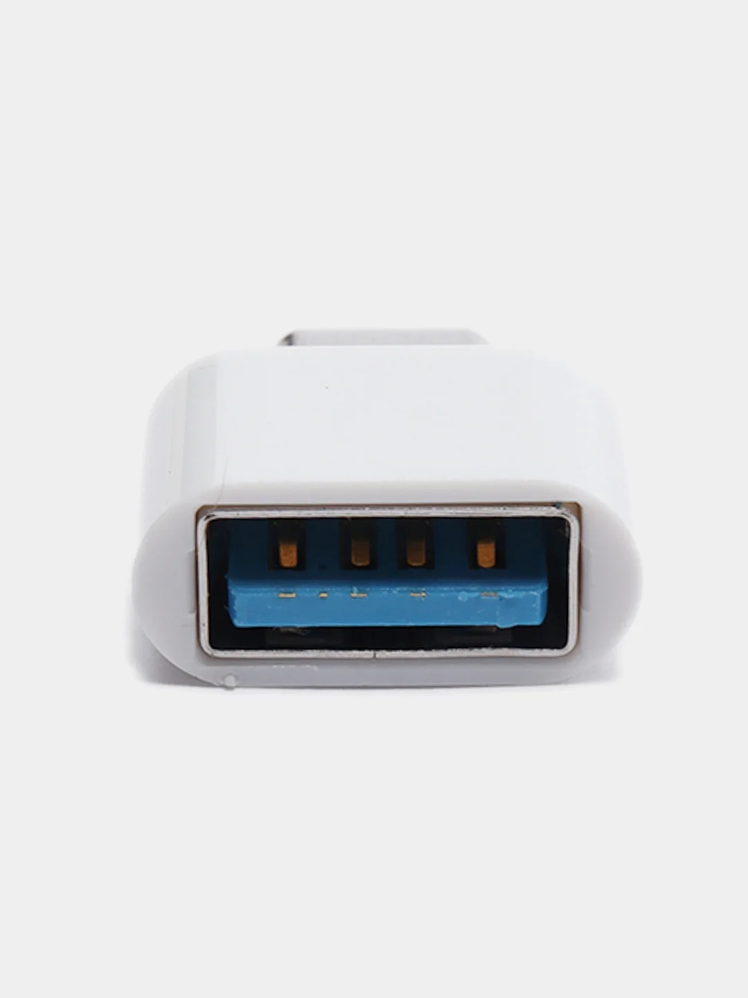 Белый otg переходник с Type-C на USB и с microUSB на USB (ОТГ)
