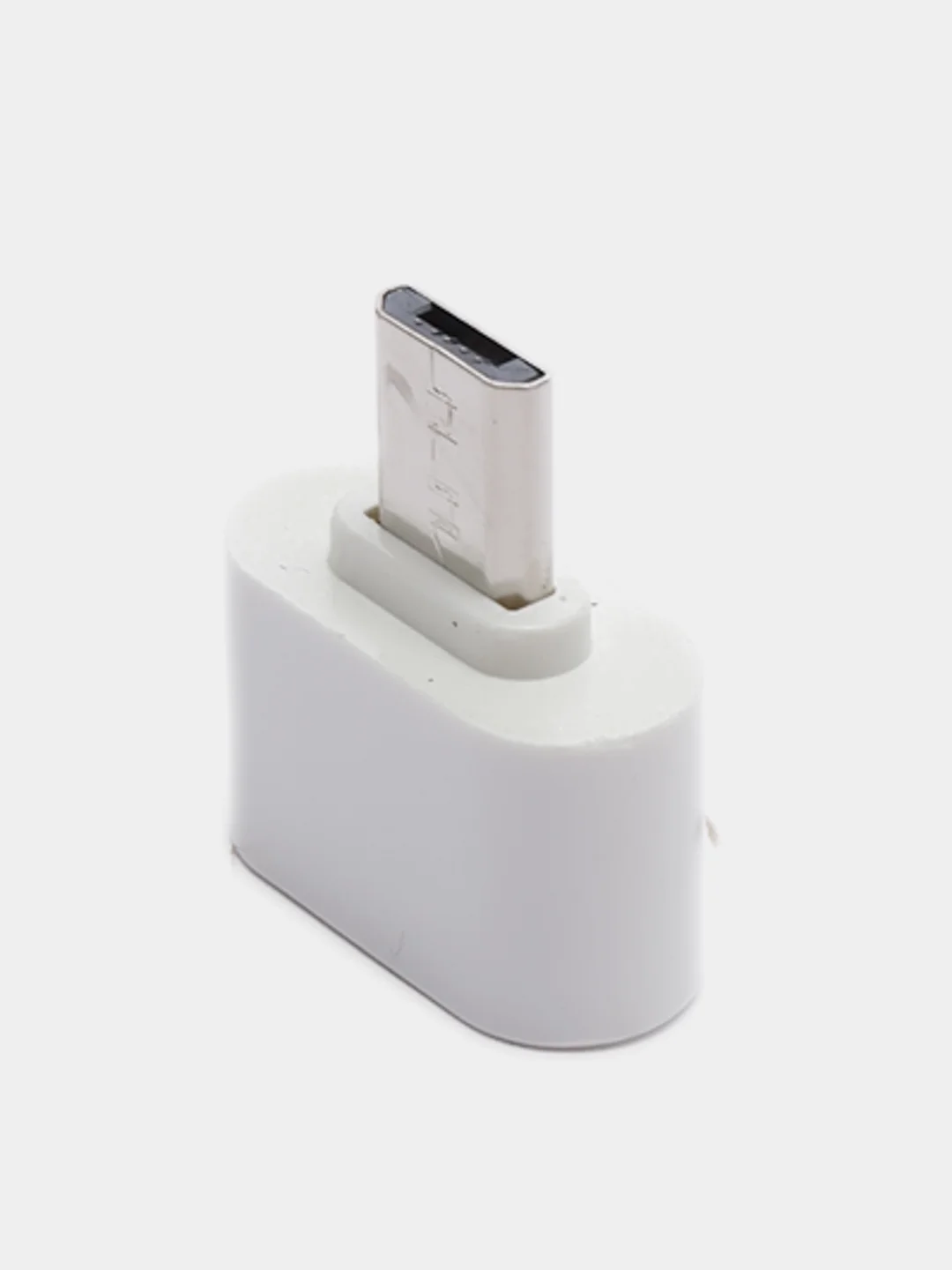 Белый otg переходник с Type-C на USB и с microUSB на USB (ОТГ)