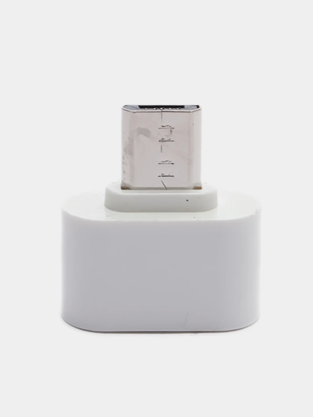 Белый otg переходник с Type-C на USB и с microUSB на USB (ОТГ)