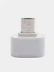 Белый otg переходник с Type-C на USB и с microUSB на USB (ОТГ)