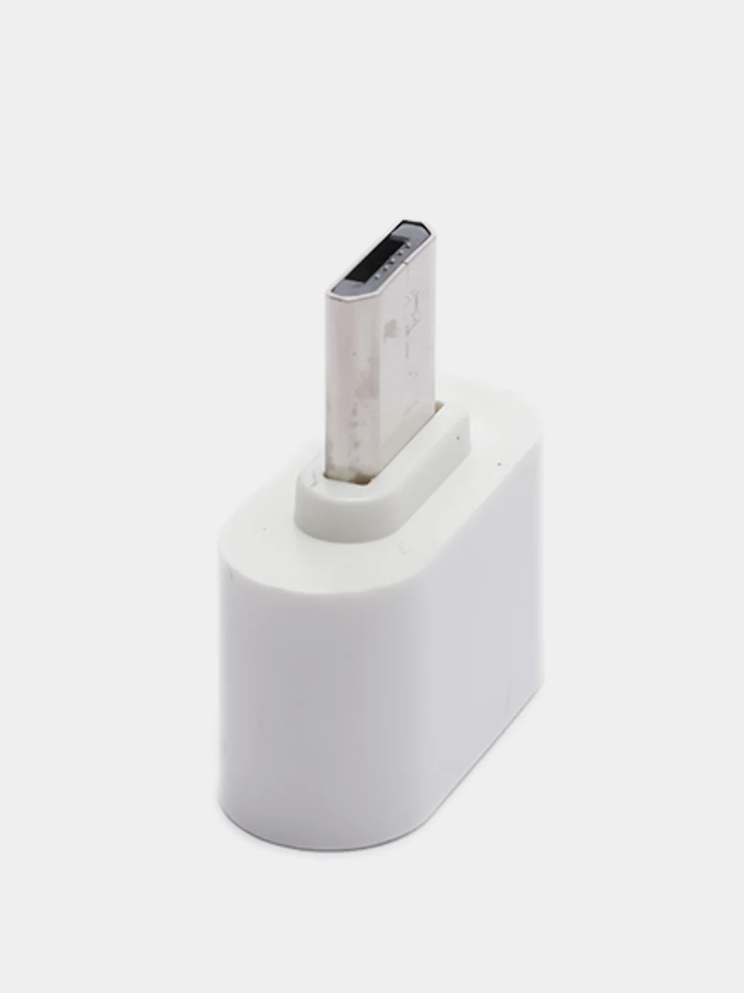 Белый otg переходник с Type-C на USB и с microUSB на USB (ОТГ)