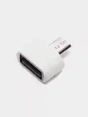 Белый otg переходник с Type-C на USB и с microUSB на USB (ОТГ)