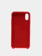 Красный чехол силиконовый для iPhone X/XS (Айфон)