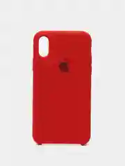 Красный чехол силиконовый для iPhone X/XS (Айфон)