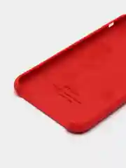 Красный чехол силиконовый для iPhone X/XS (Айфон)