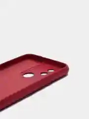 Бордовый чехол REALME Narzo 50A  / REALME C25 / REALME C25S с защитой камеры и бархатом внутри