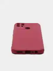 Бордовый чехол REALME Narzo 50A  / REALME C25 / REALME C25S с защитой камеры и бархатом внутри