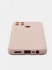 Бежевый чехол REALME Narzo 50A  / REALME C25 / REALME C25S с защитой камеры и бархатом внутри