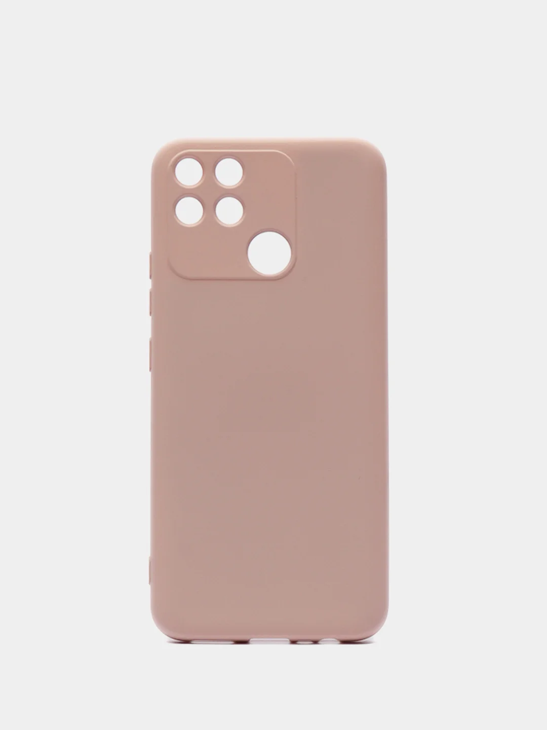 Бежевый чехол REALME Narzo 50A  / REALME C25 / REALME C25S с защитой камеры и бархатом внутри