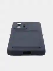 Темно-синий чехол с отделением для пластиковой карты XIAOMI 11T / XIAOMI 11T pro
