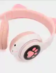 Бежевый меланж беспроводные наушники Bluetooth, со светящимися ушками, детские
