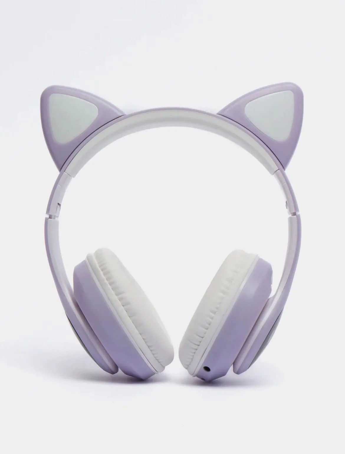 Бежевый меланж беспроводные наушники Bluetooth, со светящимися ушками, детские