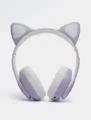 Бежевый меланж беспроводные наушники Bluetooth, со светящимися ушками, детские
